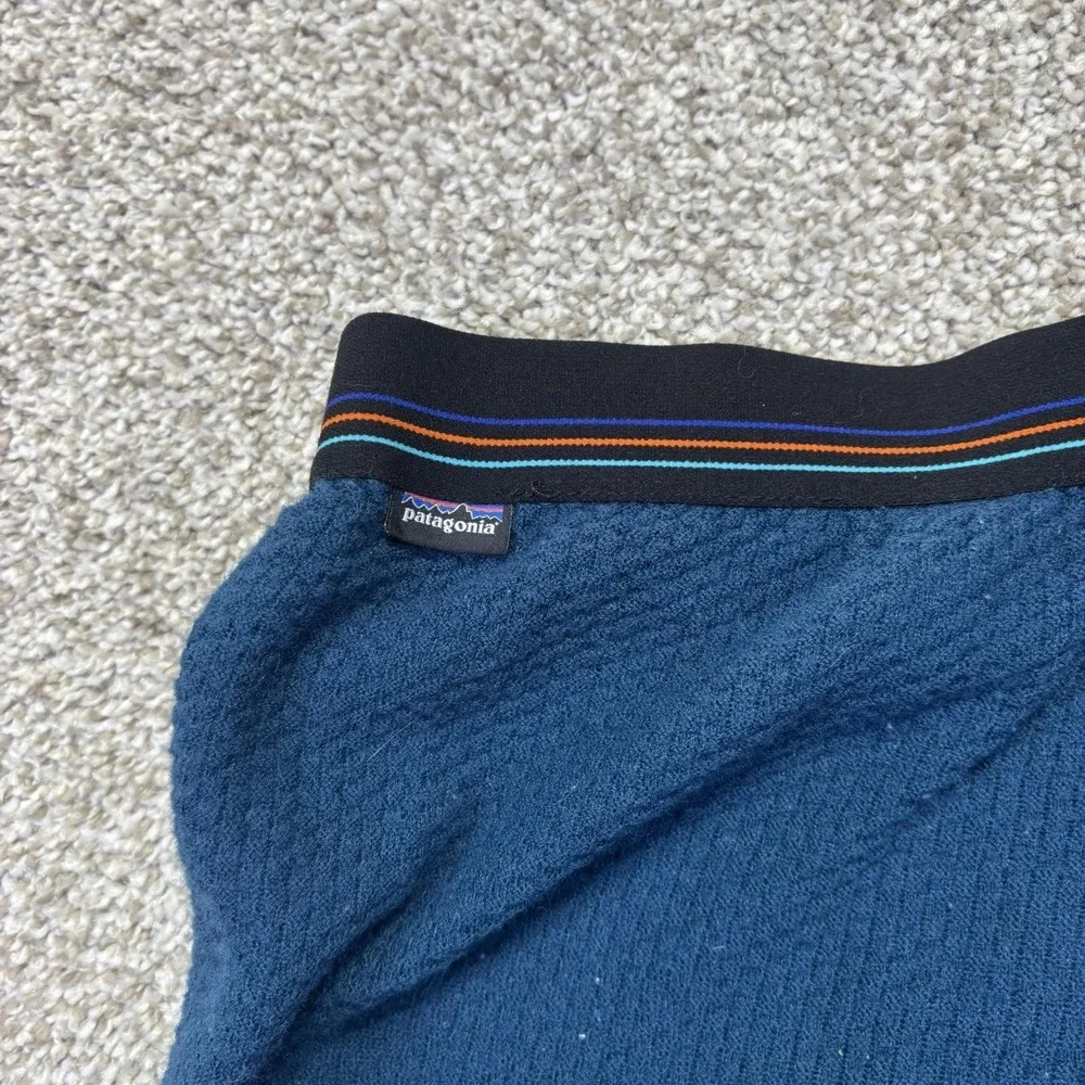 Patagonia Long Johns Mens Medium Blue Merino Wool Thermal Base Layer Bottoms